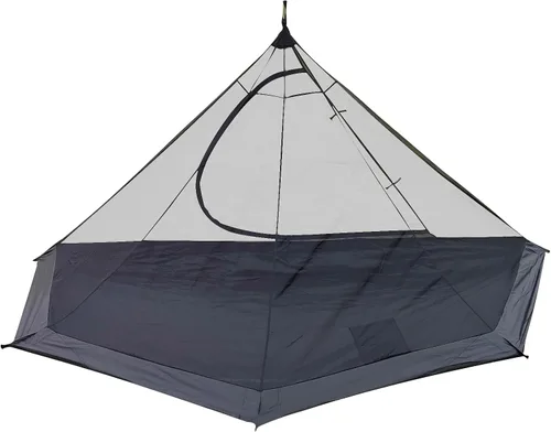 Vista 13 de Tienda de campaña para 2-4 personas, para 4 estaciones, ultraligera, fácil de montar, estilo Teepee caliente