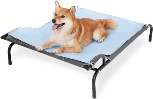 Vista 7 de Sweetnight Cama elevada para perros con reposacabezas para perros grandes Cuna elevada impermeable para exteriores - Cama para perro con marco