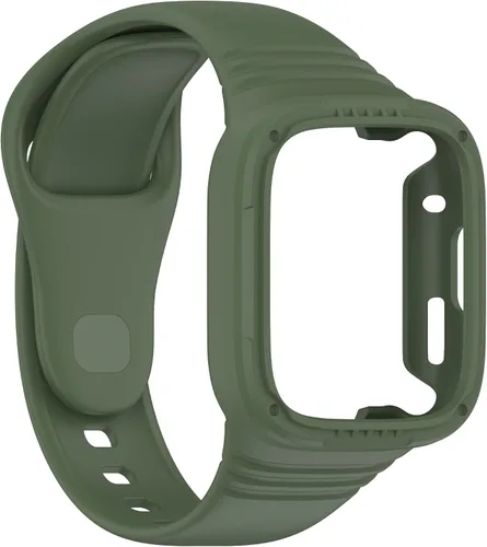 Vista 6 de Correas de reloj compatibles con Redmi Watch 3, funda protectora de silicona suave con correas de repuesto ajustable para reloj deportivo Redmi
