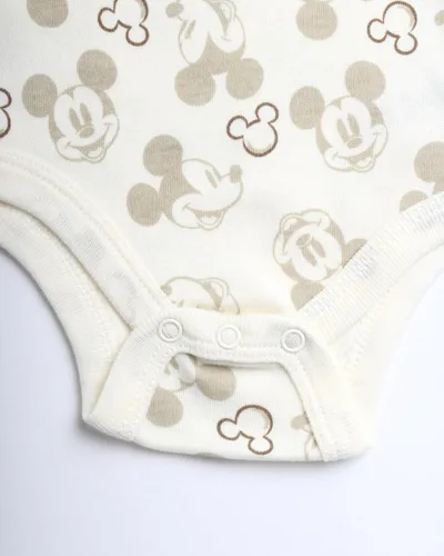 Vista 5 de Disney Conjunto de 2 piezas de Mickey Mouse, Winnie the Pooh y overol de punto, pantalones para bebés, 0-9 meses