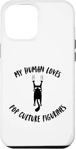 Vista 24 de iPhone XR My Human Loves Pop Culture Figurines - Cat Parent Hobby Case