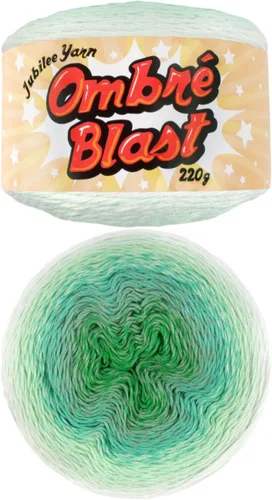 Vista 33 de JubileeYarn - Hilo Ombré Blast (7.76 oz/torta de algodón para bebé, 1 torta)