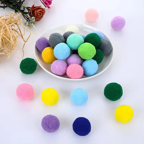 Vista 5 de Molain Pelotas grandes de juguete para gatos, bolas suaves para gatos de 1 pulgada (30 piezas)