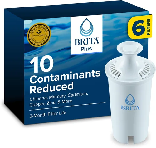 Vista 10 de Brita Plus Filtro de agua de repuesto, para jarras y dispensadores, paquete