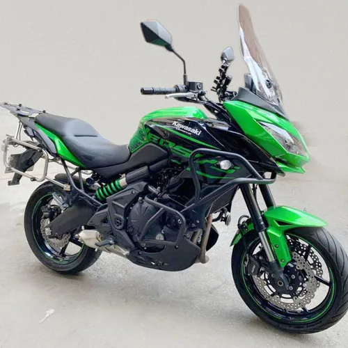 Vista 2 de Marco de barra de choque para motocicleta, protección del motor, parachoques de carretera compatible con Versys 650 KLE 650 2015 2016 2017 2018 2019