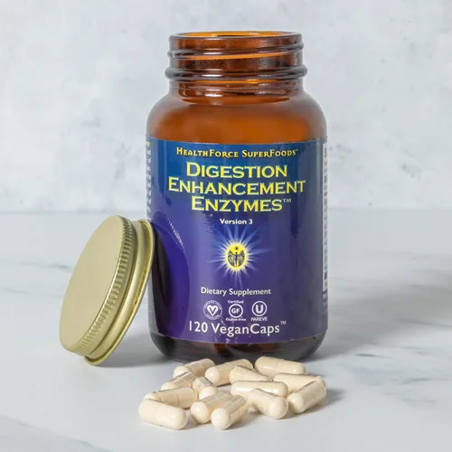 Vista 7 de HEALTHFORCE SUPERFOODS Enzimas para mejorar la digestión - 120 VeganCaps