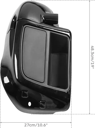 Vista 4 de XFMT Carenado Inferior para Motocicleta Negro Vivo con Enfriamiento por Aire y Ventilación Inferior para Harley Touring Road King Street Glide Road