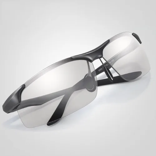 Vista 2 de motelan día y noche fotocromáticas anteojos de sol polarizadas para hombre anteojos de sol para los conductores macho seguridad de conducción pesca