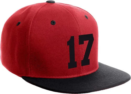 Vista 80 de Número de equipo modificado para requisitos particulares del jugador del color del sombrero del Snapback de la visera plana clásica de la visera