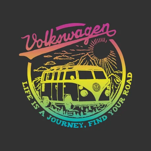 Vista 2 de Volkswagen Life is A Journey - Camiseta para mujer