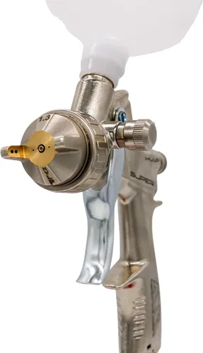 Vista 3 de ANI F1/N-Super/S HVLP Pistola de aire comprimido para automoción - Pistola pulverizadora de aire con boquilla de acero inoxidable, peso ligero