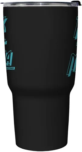 Vista 2 de Netflix Stranger Things - Taza de viaje de acero inoxidable con logotipo de Rink de 27 onzas