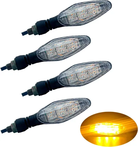Vista 9 de Luz de señal de giro LED E-MARK Vehículo Inspección 2 unids set moto universal alto brillo DC12V