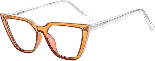 Vista 3 de Gafas de lectura con bloqueo de luz azul de moda para mujer, tr90, marcos de ojo de gato, gafas de juego