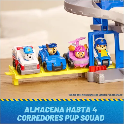 Vista 7 de Paw Patrol: Pup Squad, Search & Rescue HQ Playset con vehículo y 2 figuras