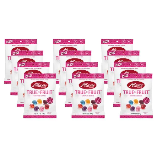 Vista 11 de Albanese World's Best True to Fruit™ - Gomitas de frutas favoritas estadounidenses, bolsa de caramelo de 0.75 onzas (paquete de 200)