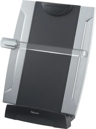 Vista 2 de Fellowes 8033201 Office Suites - Portadocumentos de escritorio, plástico, capacidad para 150 hojas, color negro y plateado