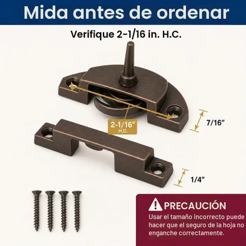 Vista 5 de Prime-Line Products, F 2588, traba de seguridad para ventana con guardián., F 2763 Bronce