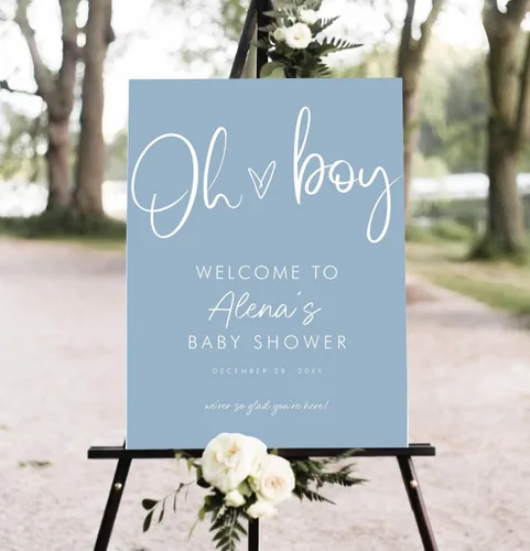 Vista 14 de Personalized Baby Shower Welcome Sign, Red Ladybug Baby Shower Welcome Sign, 12" X 18" (Small), 27" (Medium), 36" (Large), Plastic, Modern, Pole
