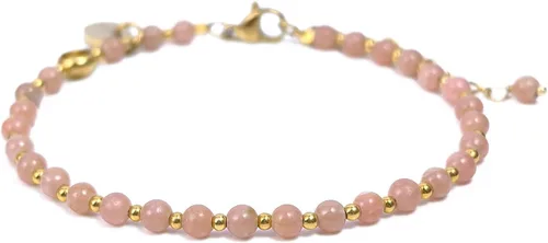 Vista 27 de Morchic 3mm Natural Gemstone Beaded Bracelet for Women, Dainty Tiny Charm Jewelry, Adjustable 7.1-8.6" Ideal Birthday Holiday Gift