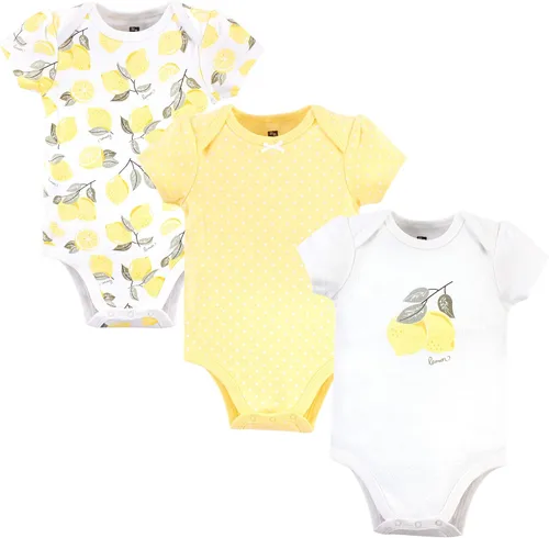 Vista 125 de Hudson Baby baby-girls Cotton Bodysuits 3-pack