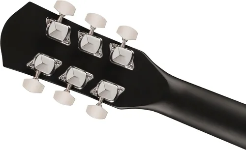 Vista 6 de FA-25CE Dreadnought, diapasón de nogal, golpeador negro, negro Black
