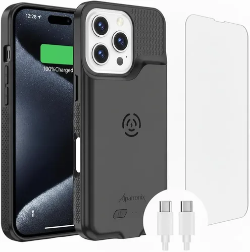 Vista 11 de Alpatronix Funda de batería para iPhone 12 Pro y iPhone 12 (6.1 pulgadas), funda protectora resistente y delgada de carga extendida portátil