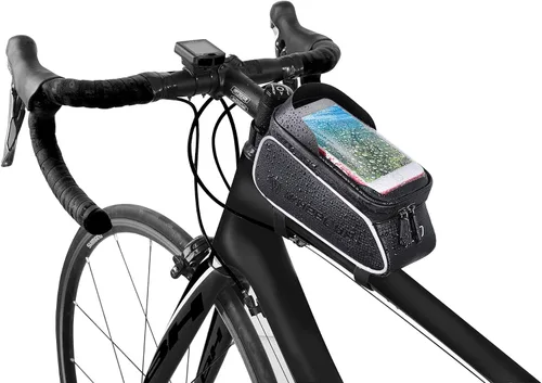 Vista 6 de Soporte universal para teléfono para bicicleta, negro, montaje en manillar, compatible con iPhone 15, 14, 13, 12, 11, 10, Samsung Galaxy S8 Plus