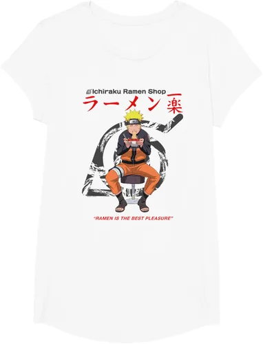 Vista 23 de Naruto Camiseta de anime Shippuden Ichiraku Ramen Shop Naruto Blanco