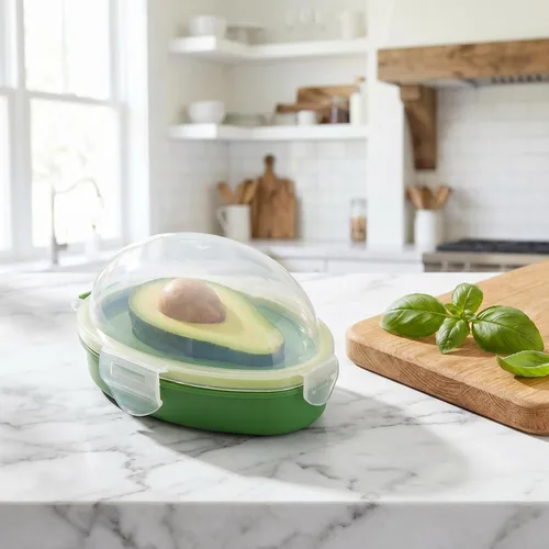 Vista 9 de DOITOOL Aguacate Keeper, contenedor de almacenamiento de aguacates, soporte reutilizable para ahorrador, recipiente de silicona para refrigerador
