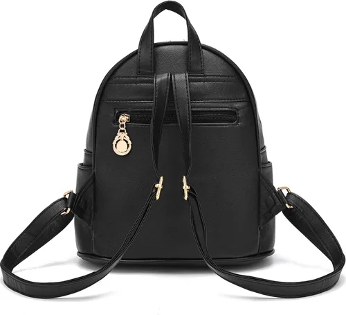 Vista 9 de BESYIGA Mochila pequeña de gatito para niñas, 3 unidades, mochila de cuero para mujeres, bolsa de viaje, mochila para niños, mini mochila