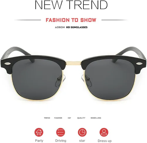 Vista 2 de Gafas de sol polarizadas para mujeres y hombres sin montura montura montura gafas de sol con protección UV400