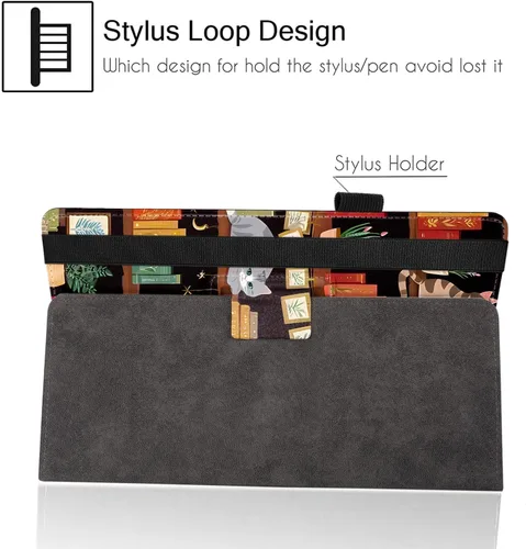Vista 6 de Funda universal para tablet Android de 7 y 8 pulgadas, funda plegable delgada para todas las tabletas con pantalla táctil de 7 a 8.5 pulgadas