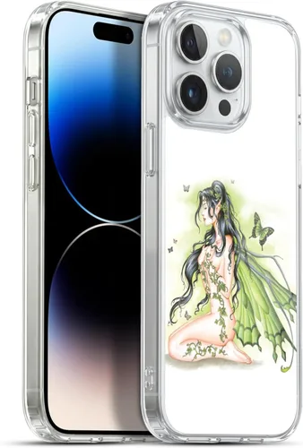 Vista 9 de Head Case Designs Officially Licensed Nene Thomas Amber with Fairy Cat Fairies Gel Case [Military Grade Protection] Compatible with Apple iPhone 13