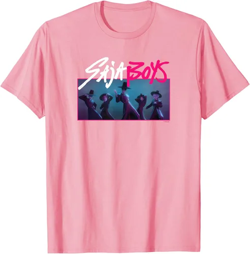 Vista 63 de Camiseta Oficial de KPop Demon Hunters Saja para Niños Negro