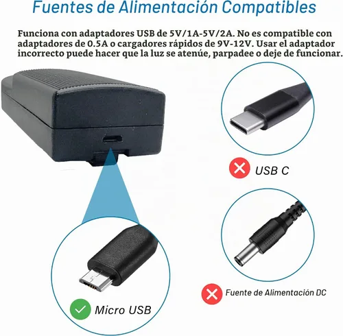 Vista 5 de ASZEL27 Reemplazo de luz LED para tanques de 2-3 galones, USB/batería