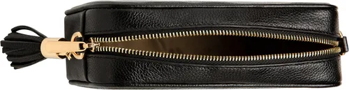 Vista 5 de Chrysansmile Bolso cruzado de cuero genuino para mujer, bolso cruzado con cremallera para exteriores, bolso cruzado de hombro