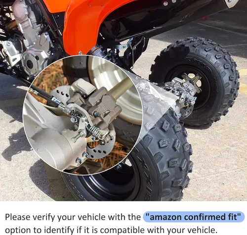 Vista 6 de M MATI Rotor de disco de freno trasero para Yamaha Raptor 700 2006-2020 YFZ450 2006-2013 YFZ450X 2008 1S3-2582W-10-00 1PE-F582W-00-00 1S3-2582W-00-00