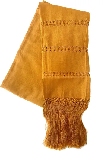 Vista 11 de Mexican Handmade Fiesta Rebozo Shawl XLarge Negro