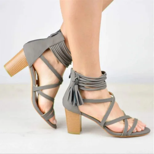 Vista 6 de Gracemee - Sandalias de gladiador para mujer, diseño de zapatos de verano