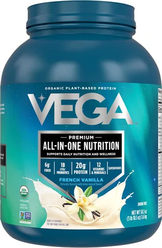 Vista 24 de Vega Organic All-in-One Proteína vegana en polvo sabor chocolate 9 porciones, ingredientes de superalimento, vitaminas para apoyo inmunológico