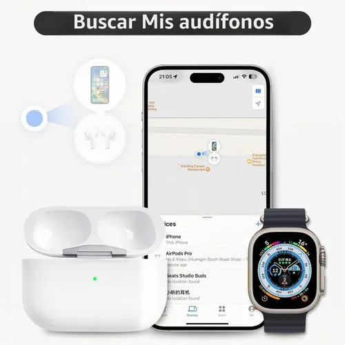 Vista 5 de Funda de carga para Airpod compatible con Airpods Pro de 1 y 2