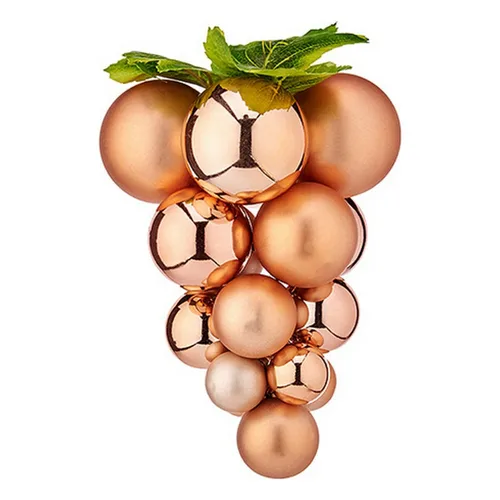 Vista 2 de Bola de Navidad Krist+ Cobre Plástico Uvas Pequeño