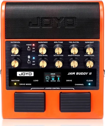 Vista 10 de JOYO Amplificador de Guitarra Eléctrica Portátil de 10W, Amplificador Combo de Pedal Multiefectos con Interruptor de Pie, 14 Modelos