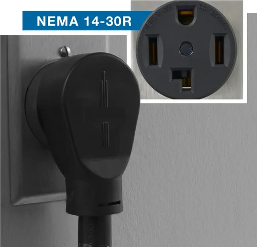 Vista 5 de Conntek Cable de extensión de 30 amperios de 4 clavijas, cable de extensión NEMA de 30 amperios 14-30P a 14-30R para extensión de alimentación