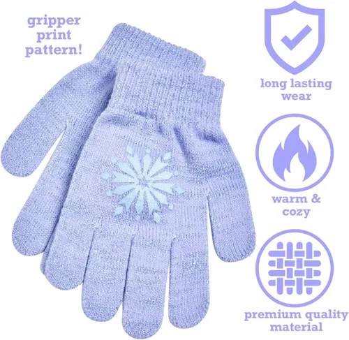 Vista 3 de Disney Conjunto de gorro y guantes Frozen Elsa and Anna para niñas pequeñas (edad 2-7)