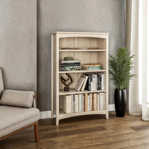 Vista 28 de Librero Shaker de Camaflexi, 72 pulgadas, color blanco