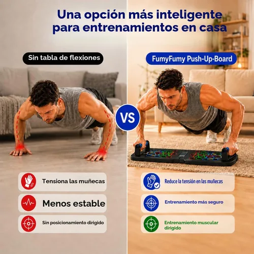 Vista 4 de Push Up Board for Men, Foldable Pushup Bar with Built-In Counter