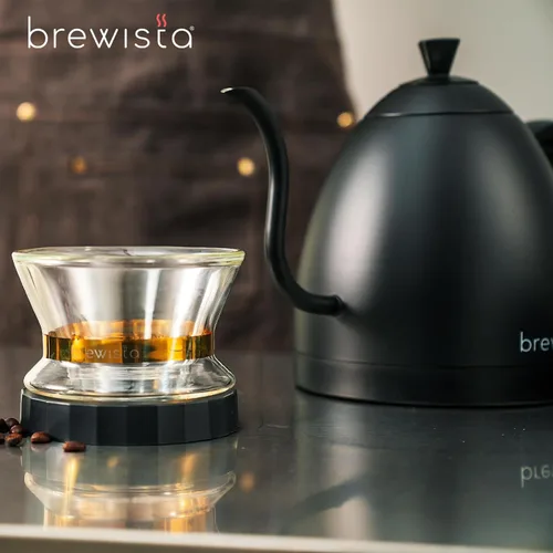 Vista 3 de Brewista Artisan - Hervidor eléctrico de cuello de cisne, hervidor de agua con panel LCD, control preciso de temperatura, hervido rápido y ajustes