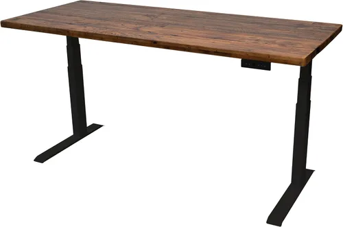 Vista 15 de Stand Up Desk Store Escritorio eléctrico de altura ajustable con parte superior de madera maciza con memoria programable